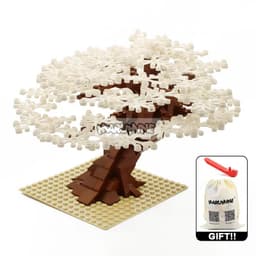 image-MARUMINE 205PCS Building Blocks Tree - Creative Nature Decoration Set