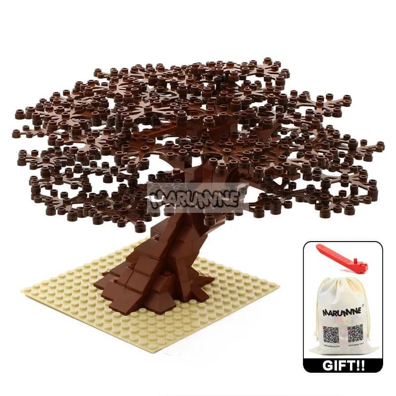 image-MARUMINE 205PCS Building Blocks Tree - Creative Nature Decoration Set