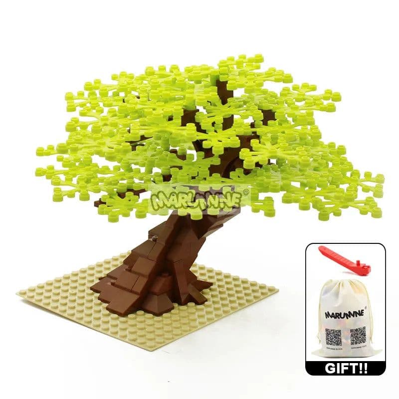 image-MARUMINE 205PCS Building Blocks Tree - Creative Nature Decoration Set