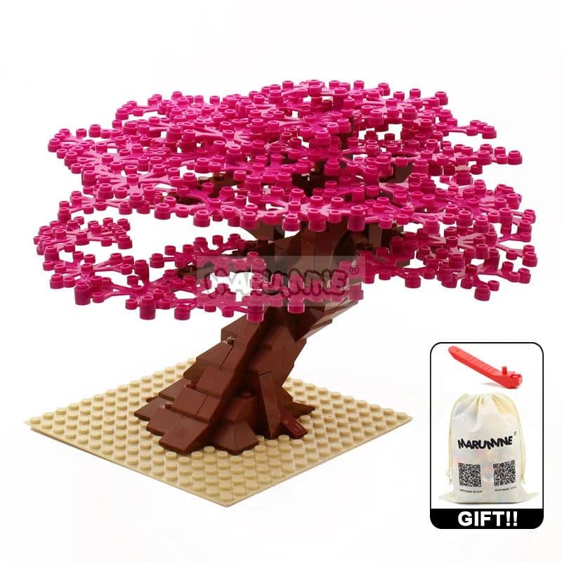 image-MARUMINE 205PCS Building Blocks Tree - Creative Nature Decoration Set
