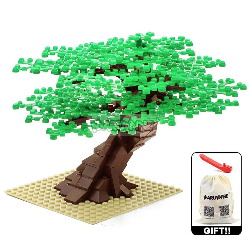 image-MARUMINE 205PCS Building Blocks Tree - Creative Nature Decoration Set