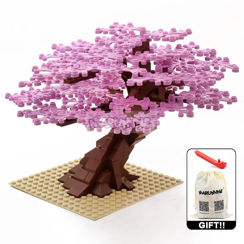 image-MARUMINE 205PCS Building Blocks Tree - Creative Nature Decoration Set