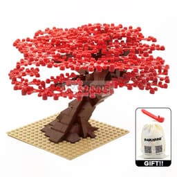 image-MARUMINE 205PCS Building Blocks Tree - Creative Nature Decoration Set