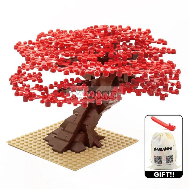image-MARUMINE 205PCS Building Blocks Tree - Creative Nature Decoration Set