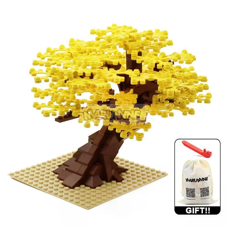 image-MARUMINE 205PCS Building Blocks Tree - Creative Nature Decoration Set