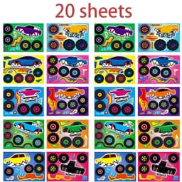 image-Creative Kids DIY Truck Puzzle Stickers – Fun Assembling Activity