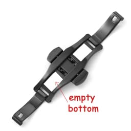 image-HQstrap Polished Stainless Steel Buckle Watch Band - Durable and Versatile