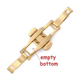 image-HQstrap Polished Stainless Steel Buckle Watch Band - Durable and Versatile