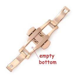 image-HQstrap Polished Stainless Steel Buckle Watch Band - Durable and Versatile