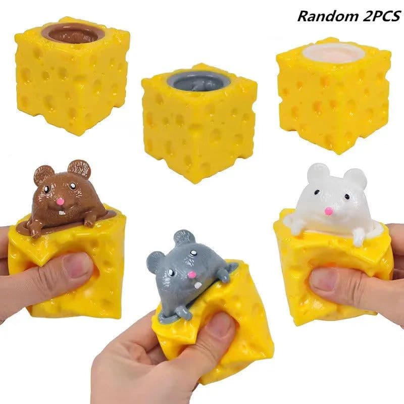 image-TOBEFU Super Soft Cheese Squeeze Toy for Anxiety Relief Fun Experience