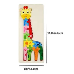 image-Wooden Number & Dinosaur Puzzles - Educational Jigsaw Toys for Kids