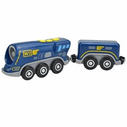 image-HANMA Wooden Train Set - Premium Beech Wood - Safe & Expandable Tracks