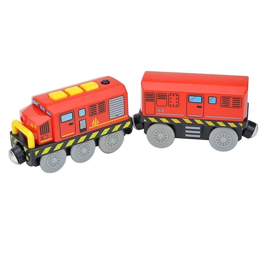 image-HANMA Wooden Train Set - Premium Beech Wood - Safe & Expandable Tracks