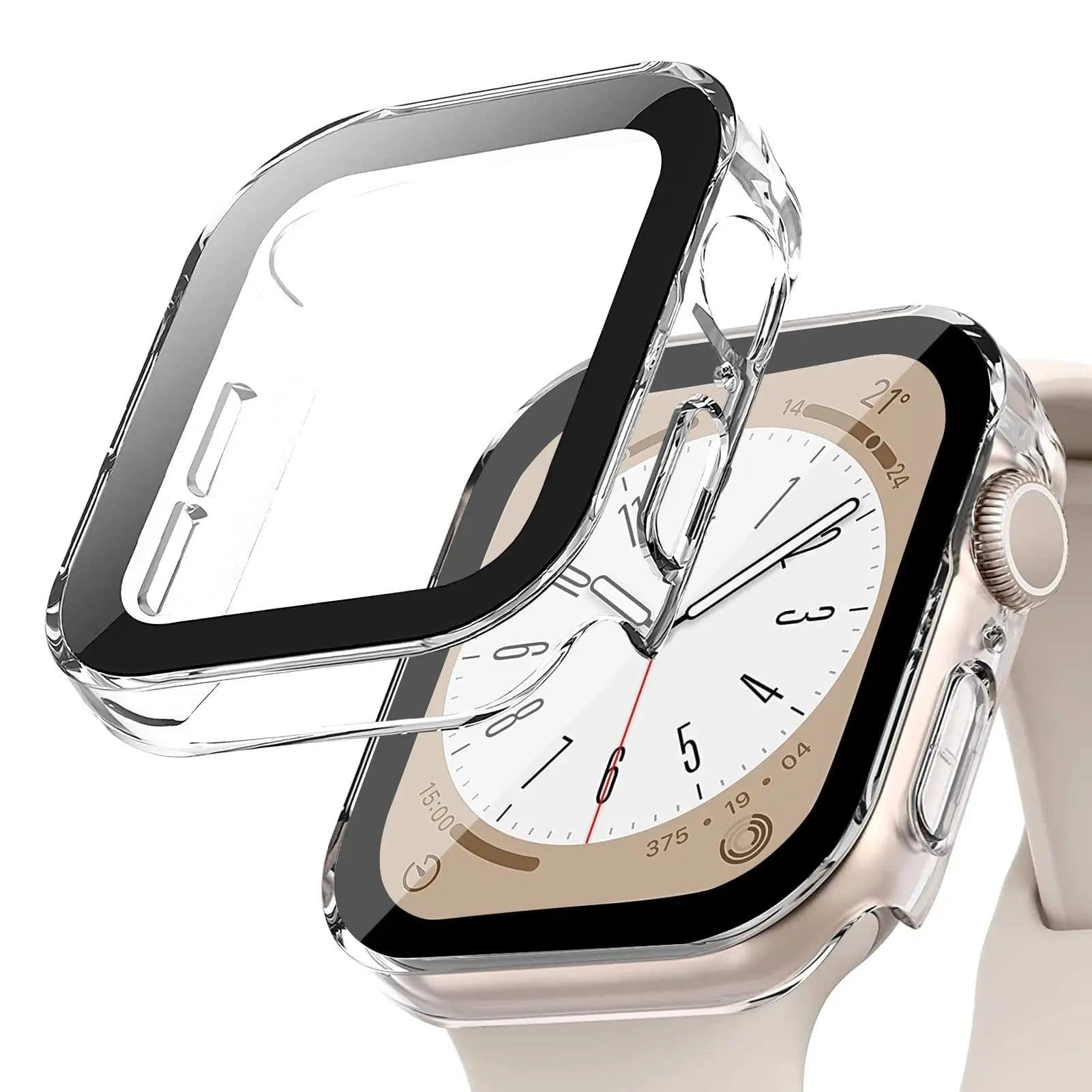 image-Lerxiuer Waterproof TPU Bumper Case & Screen Protector for Apple Watch