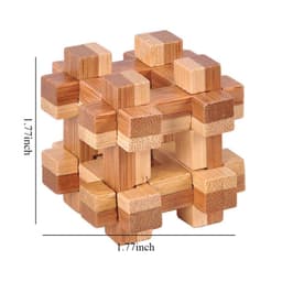 image-Kong Ming Wooden 3D IQ Puzzle - Develop Logical Thinking in Kids