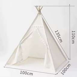 image-Children's Tipi Tent - Foldable Fun for Imaginative Play - Indoor/Outdoor Tent