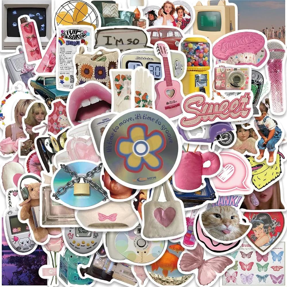 image-PickJoy Waterproof Stickers for DIY Projects - Cute & Creative Decor