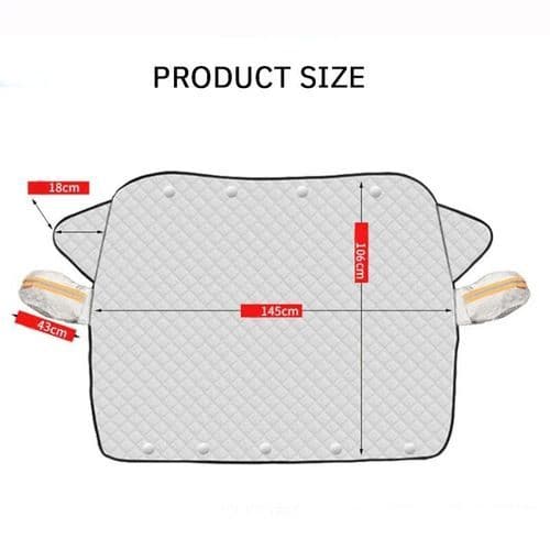image-Magnetic Car Snow Shield Frost Prevention Frost Prevention Front Windshield Sunshade Thickened Snow Shield Car Coat 1PC