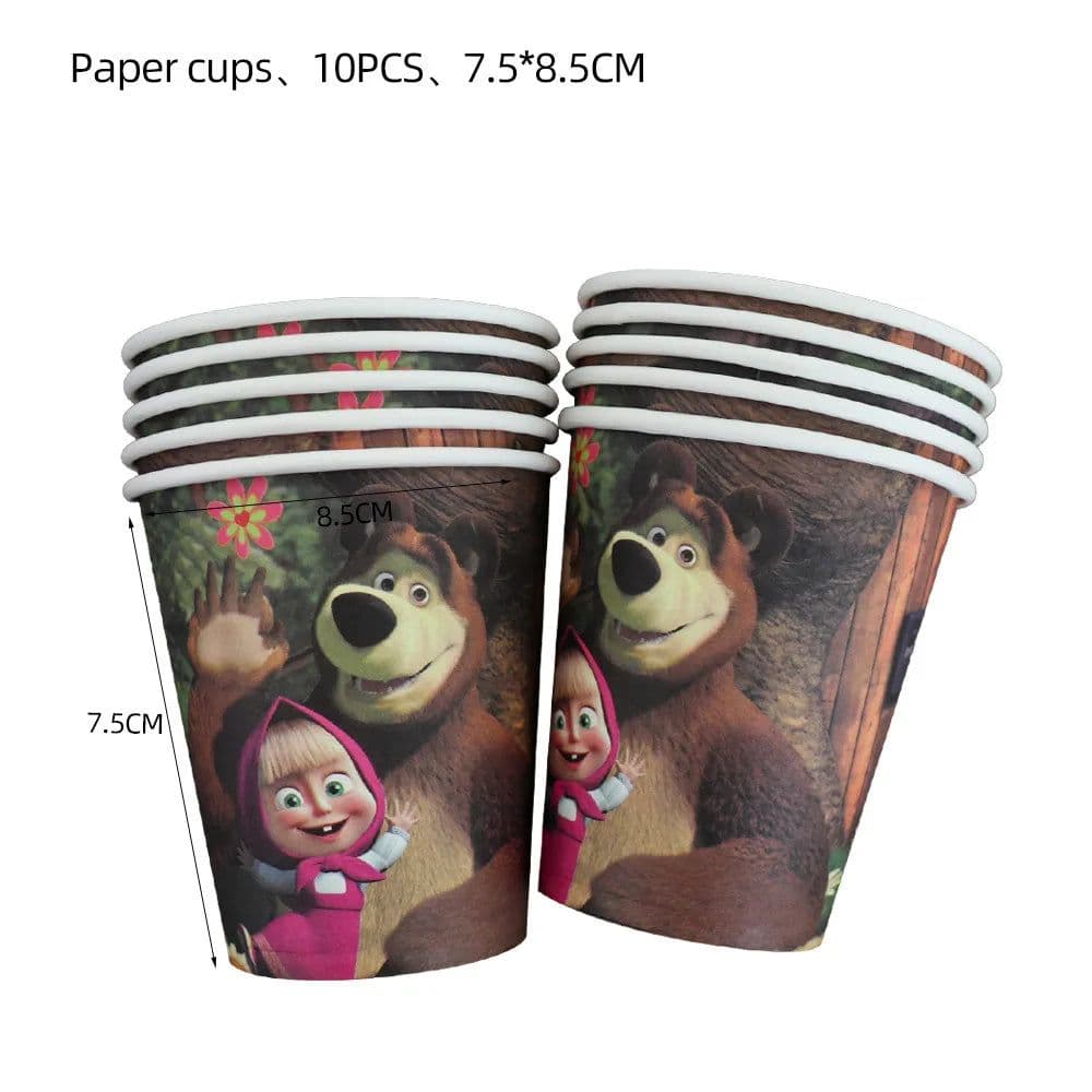 image-TAKARA TOMY Mashas and Bear Party Decoration - Create Magical Celebrations