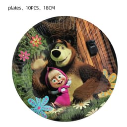 image-TAKARA TOMY Mashas and Bear Party Decoration - Create Magical Celebrations