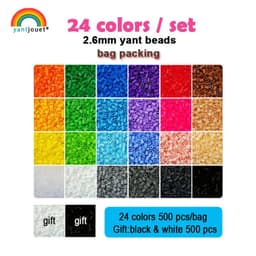 image-Yantjouet Mini Beads Kit - 24/48/72 Colours for Creative DIY Puzzles