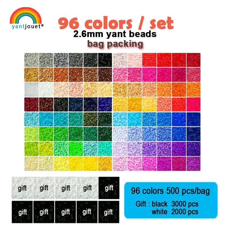 image-Yantjouet Mini Beads Kit - 24/48/72 Colours for Creative DIY Puzzles