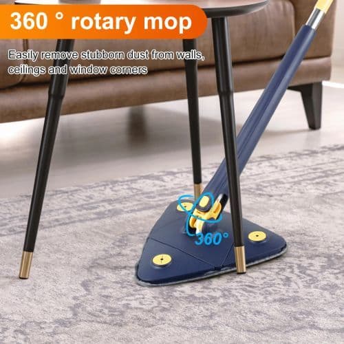 image-Microfiber Cleaning Mop - 360° Rotating Head - Effective Floor & Wall Cleaner