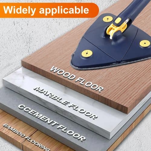 image-Microfiber Cleaning Mop - 360° Rotating Head - Effective Floor & Wall Cleaner