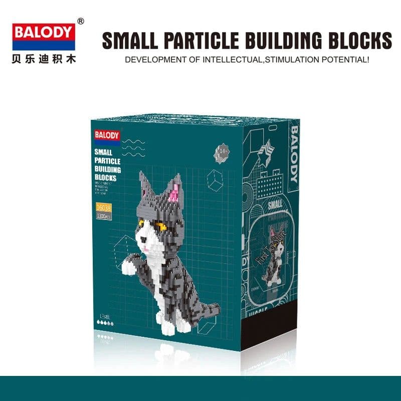 image-BALODY Cartoon Dog Building Blocks - Fun and Creative Toy for Kids