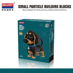 image-BALODY Cartoon Dog Building Blocks - Fun and Creative Toy for Kids
