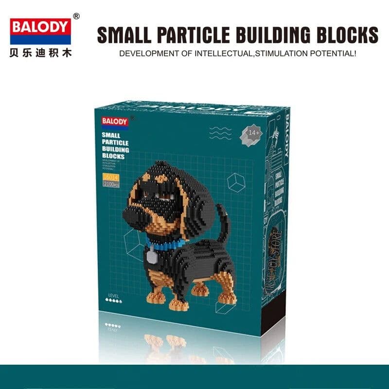 image-BALODY Cartoon Dog Building Blocks - Fun and Creative Toy for Kids