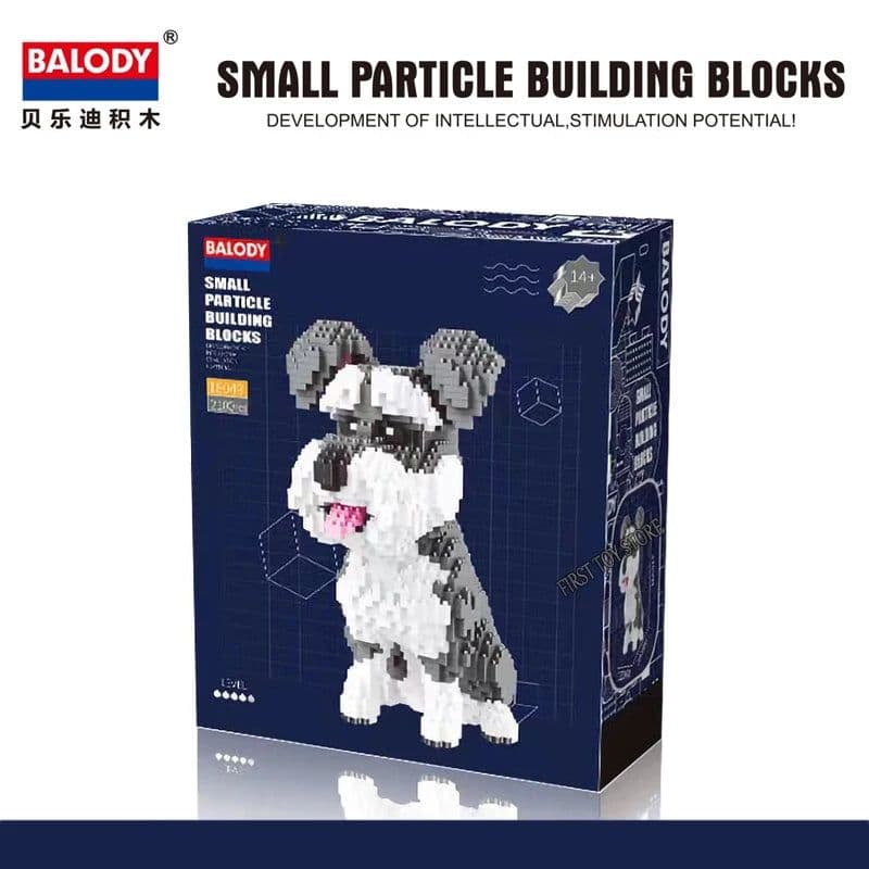 image-BALODY Cartoon Dog Building Blocks - Fun and Creative Toy for Kids