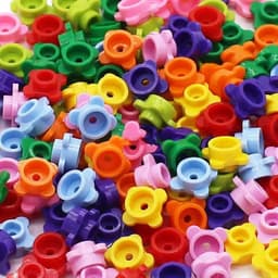 image-TUTU&LALA 4 Petal Flower Ornament for LEGO Landscape Garden Decor