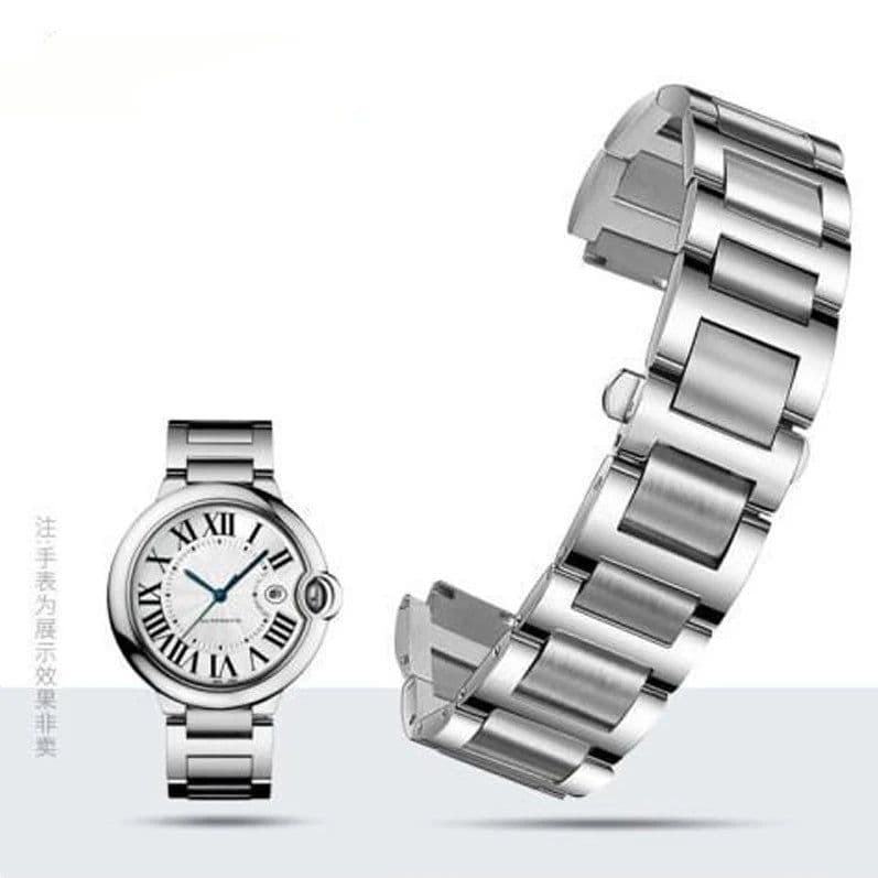 image-HUANGZHI Stainless Steel Watch Band for Cartier Blue Balloon - 190mm