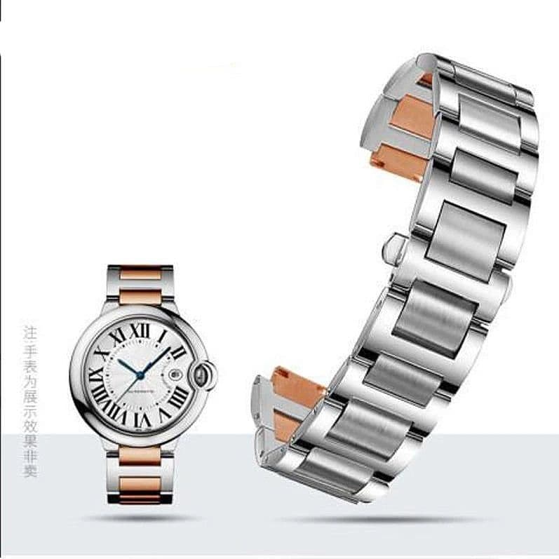 image-HUANGZHI Stainless Steel Watch Band for Cartier Blue Balloon - 190mm