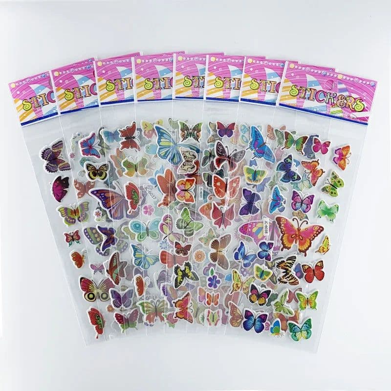 image-Monssjay Self-Adhesive Cartoon Stickers - Fun for Kids - 8 Sheets