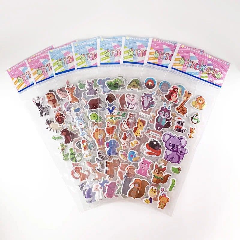 image-Monssjay Self-Adhesive Cartoon Stickers - Fun for Kids - 8 Sheets
