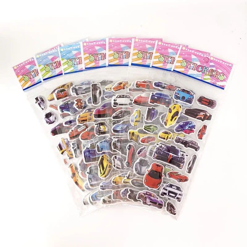 image-Monssjay Self-Adhesive Cartoon Stickers - Fun for Kids - 8 Sheets