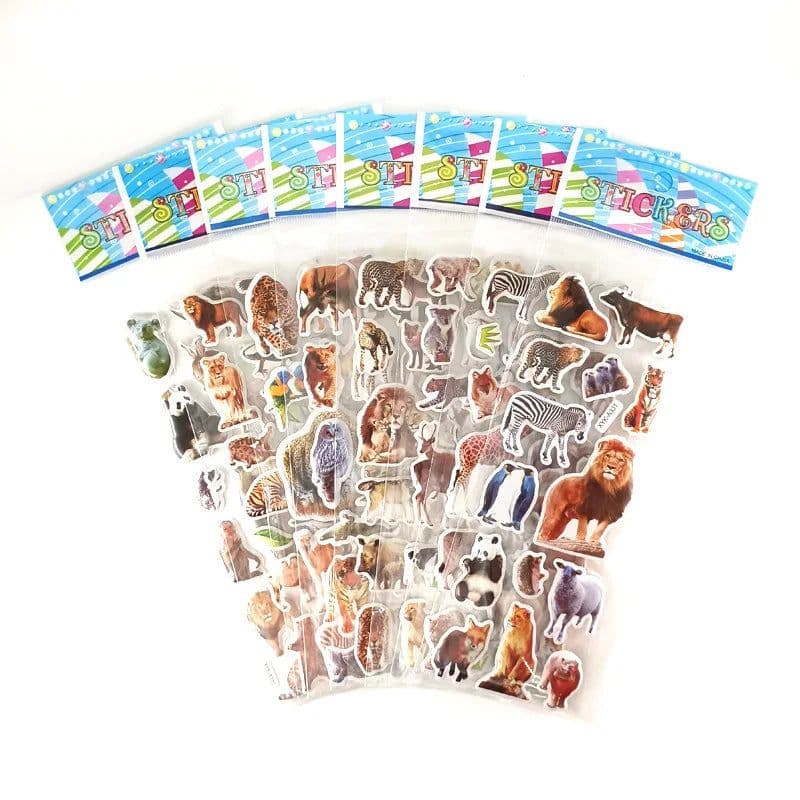 image-Monssjay Self-Adhesive Cartoon Stickers - Fun for Kids - 8 Sheets