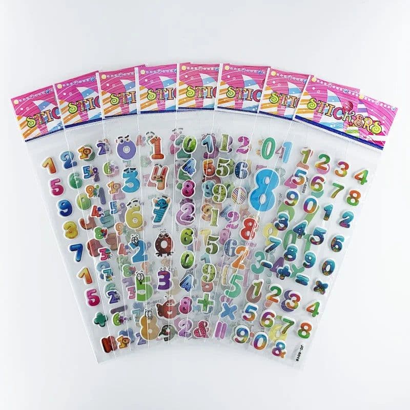 image-Monssjay Self-Adhesive Cartoon Stickers - Fun for Kids - 8 Sheets
