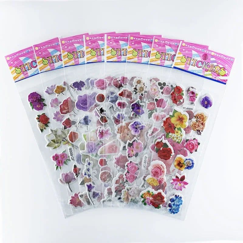 image-Monssjay Self-Adhesive Cartoon Stickers - Fun for Kids - 8 Sheets