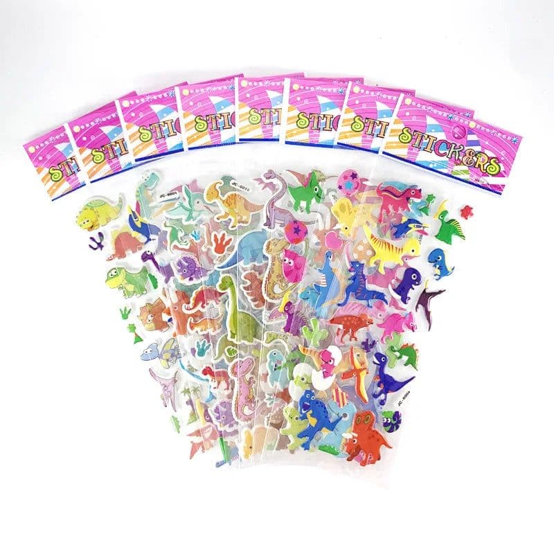 image-Monssjay Self-Adhesive Cartoon Stickers - Fun for Kids - 8 Sheets