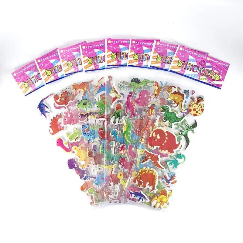 image-Monssjay Self-Adhesive Cartoon Stickers - Fun for Kids - 8 Sheets