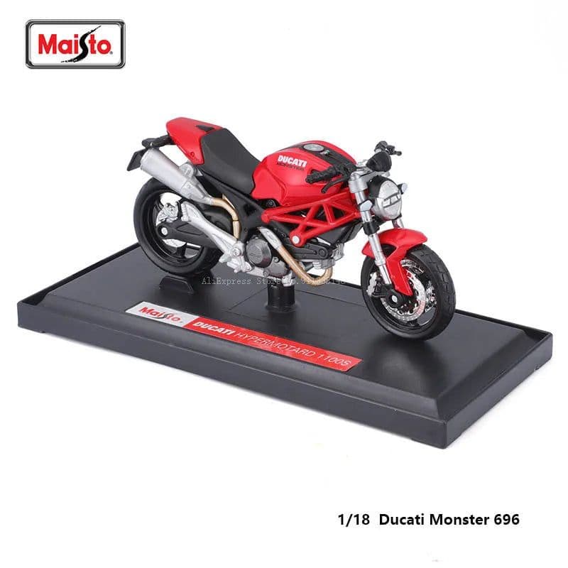 image-Maisto Ducati Motorcycle Model - Die-Cast Metal, 1:18 Scale Collectible