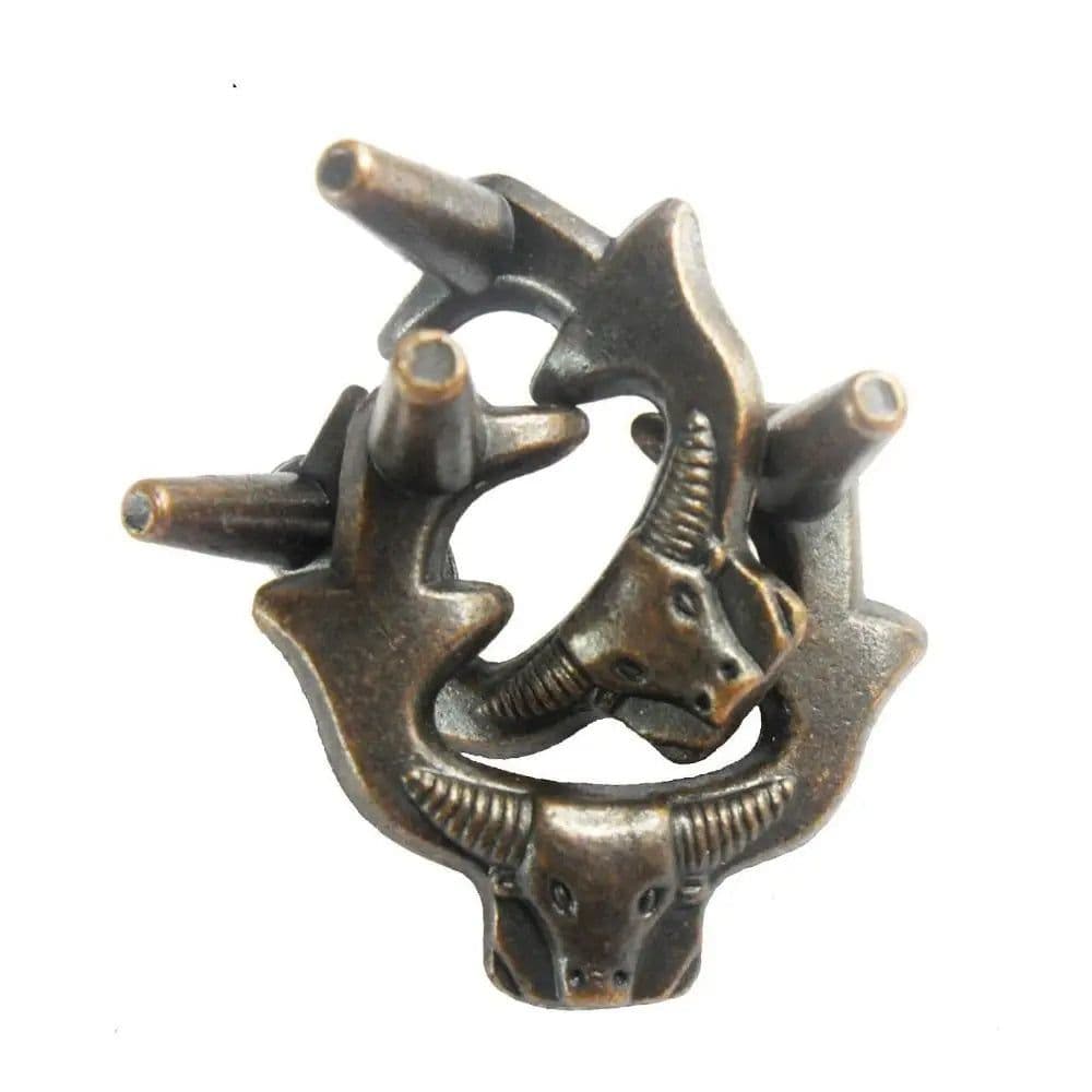 image-Gootrades Luban Lock Puzzle Toy - Educational Metal Brain Teaser Game