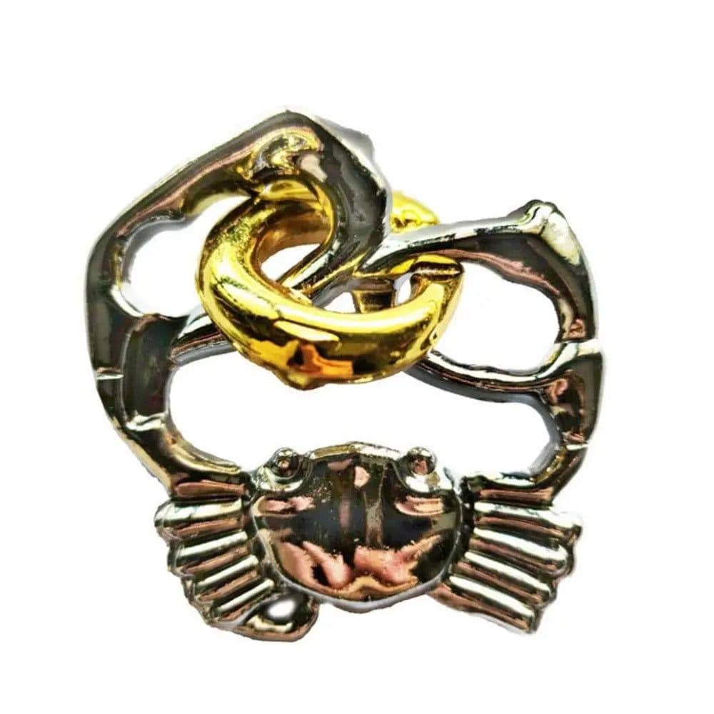 image-Gootrades Luban Lock Puzzle Toy - Educational Metal Brain Teaser Game