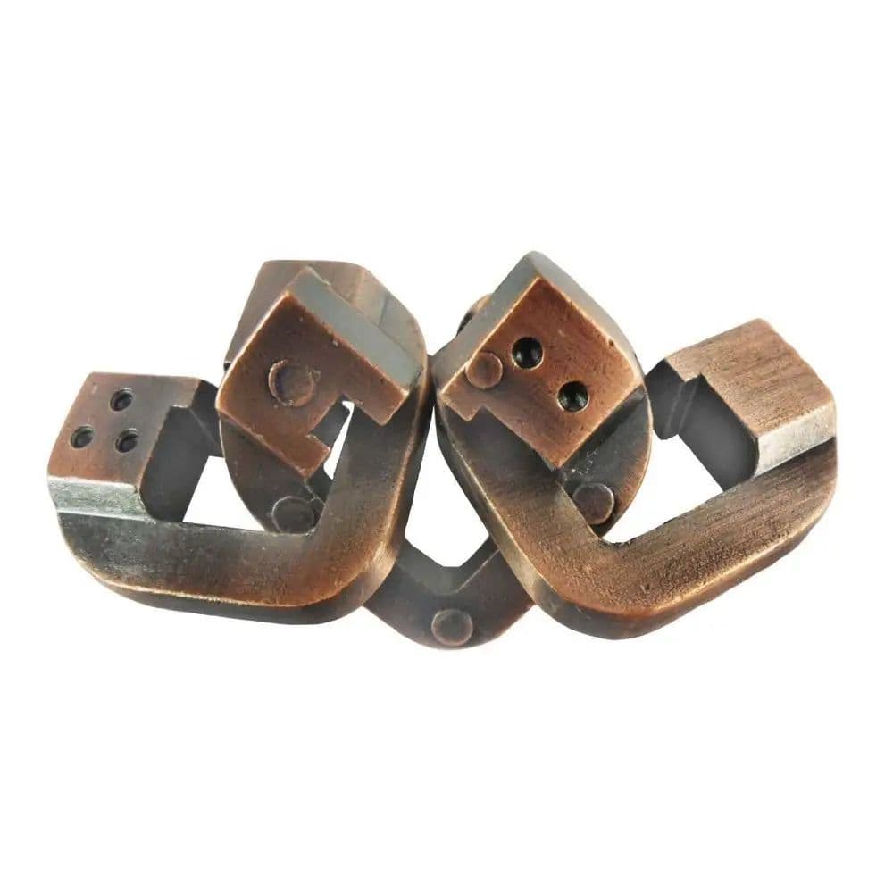 image-Gootrades Luban Lock Puzzle Toy - Educational Metal Brain Teaser Game