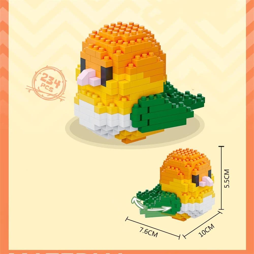 image-Kawaii Cute Bird Building Blocks Set - Creative Educational Toys