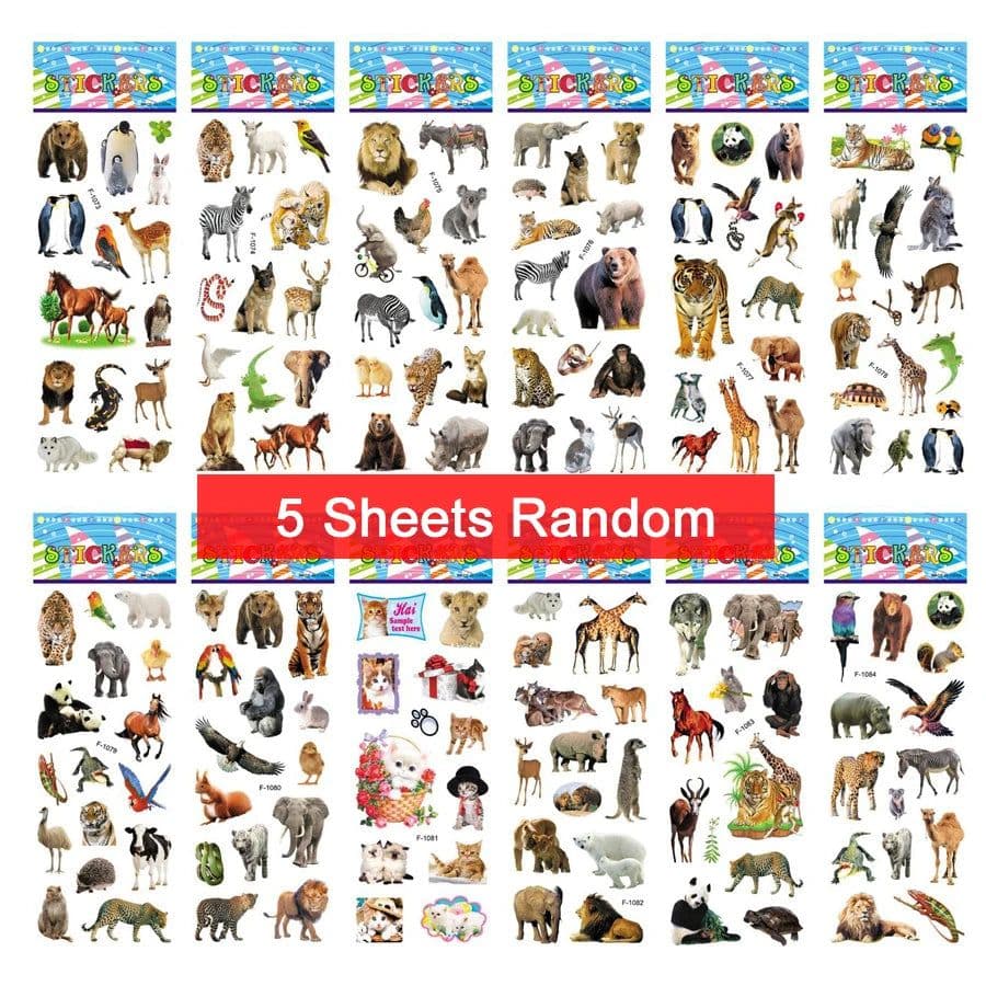image-JOKEJOLLY Christmas Stickers - Fun Decor for Kids - 5 Sheets