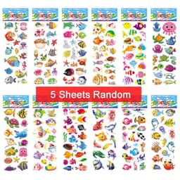 image-JOKEJOLLY Christmas Stickers - Fun Decor for Kids - 5 Sheets